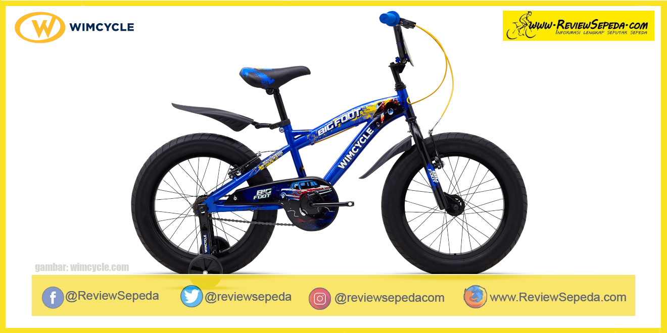 Sepeda Anak WIMCYCLE 18″ BMX BIGFOOT - BLUE