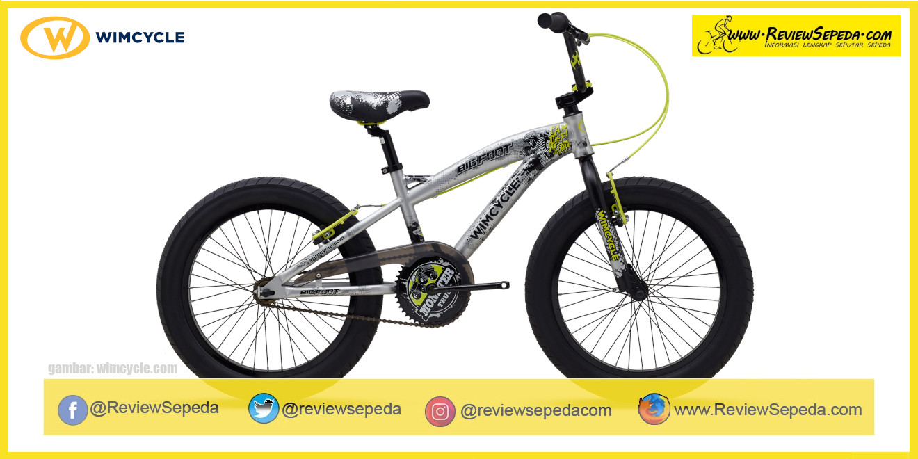 Sepeda Anak WIMCYCLE 20″ BMX BIGFOOT - Grey