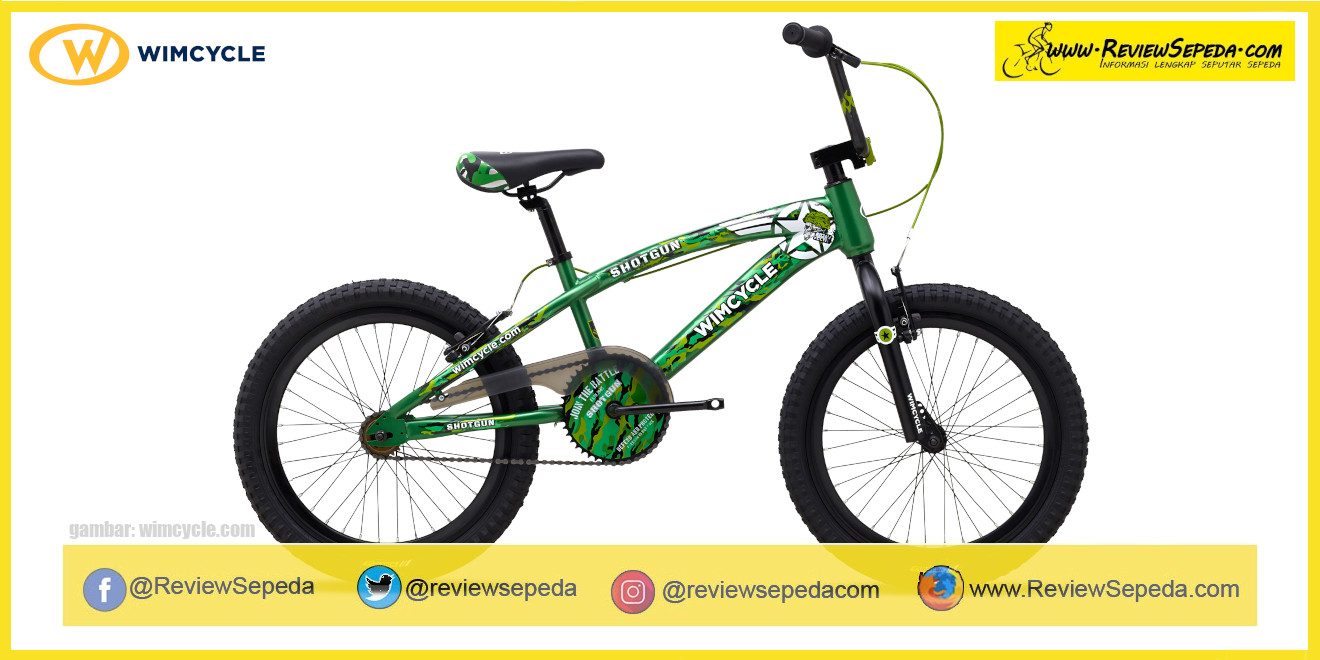 Sepeda Anak WIMCYCLE 20″ BMX SHOTGUN - GREEN